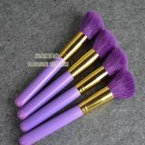 独家定制化妆刷紫色羊毛动物毛斜角修容刷高光刷彩妆化妆工具特价