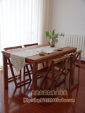 出口英国原单家具 白橡柞木 全实木 餐桌/书桌（1.4米）