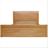 实木床橡木床单人床1.2米1.5米双人床高箱储物床木质床儿童床小床