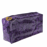 专柜正品 雅诗兰黛~最新款紫色蛇纹防水PVC化妆包/收纳包