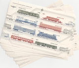 苏联邮票1985年 铁路机车 雕刻版 小版张 编号5636B