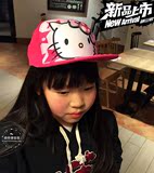 韩国代购可爱卡通头帽子女童立体hello kitty童平沿手工棒球帽潮