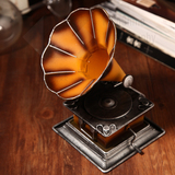仿古老式复古唱片机留声机模型酒吧店铺橱窗装饰摄影道具工艺摆件