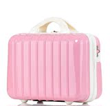 韩版可爱化妆箱手拎箱子结婚箱女手提箱14寸箱包子母行李旅行箱