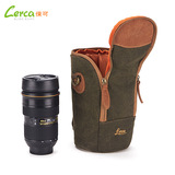 LERCA镜头筒 佳能单反镜头加厚防撞单肩包尼康相机长焦镜头帆布桶