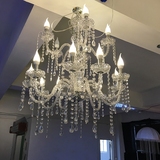 欧式多头水晶吊灯 LED灯 客厅天花板圆亭装饰 婚庆道具用品批发