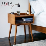 宜家床头柜创意简约卧室床头柜组装收纳柜抽屉式全实木床头柜特价