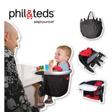 phil&teds 进口 婴儿童 宝宝户外便携式餐椅 可折叠多功能 吃饭