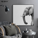 大象 北欧客厅装饰画沙发背景墙现代简约卧室挂画餐厅壁画动物