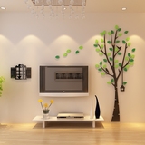 相思爱情树亚克力3d水晶立体墙贴鸟笼客厅卧室玄关电视背景墙创意