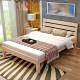特价简易实木床单人床双人床儿童床松木床成人床1 1.2 1.5 1.8米