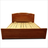 橡胶木床1.8米实木大床现代中式风格1.5米床厂家直销特价免费包邮