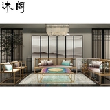 新中式客厅成套家具定制沙发茶几电视柜角几怀旧中国风精致简易