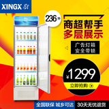 XINGX/星星 LSC-236C 冰柜立式冷藏展示柜单门饮料柜商用展示冷柜