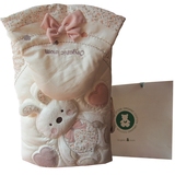 韩国专柜婴儿抱被新生儿包被春秋冬季加厚冬款宝宝纯棉抱毯包巾