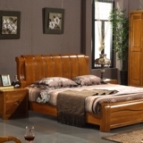 特价全实木老榆木1.8米1.5米双人大床储物高箱气压床卧室套房家具