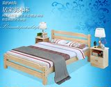 特价实木床单人床1.2米1.5米1.8松木小床公主床成人简易卧室组装