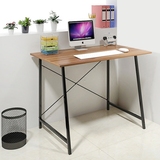 简约现代电脑桌台式家用桌子钢木书桌简易办公桌宜家平板桌写字台