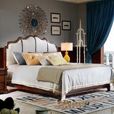 美式乡村婚床 奢华 纯实木家具 简约欧式床 全实木床 1.8米双人床