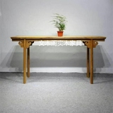 老榆木条案现代中式简约免漆纯实木供案供桌平头案玄关台书法家具