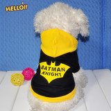 蝙蝠侠变身装宠物狗衣服春夏装贵宾巴哥两脚衣 泰迪小型幼犬卫衣