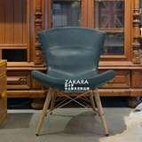 质卡罗设计师休闲椅北欧简约现代接待沙发椅卧室阳台椅子新品