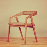 特价做旧全实木扶手靠背餐椅复古办公椅电脑椅原木咖啡厅椅子书椅