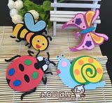 幼儿园教室环境布置材料 泡沫立体蜜蜂卡通昆虫动物墙贴装饰用品