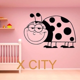 可爱小瓢虫贴画幼儿园贴纸儿童房卡通墙贴午睡房动物墙纸壁画装饰