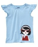 【樱桃薄荷】美国Crazy8正品女童Sunglasses Girl T恤S￥现货