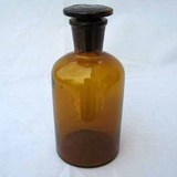黄小口瓶 5000ml *黄细口试剂瓶 5L 棕色磨口玻璃瓶 5kg/10斤