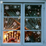 新年窗贴 窗户贴窗花贴画 雪花装饰客厅玻璃门贴店铺橱窗贴纸20朵