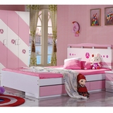 青少年女孩学生中童单人床便宜1.2m米单人储物床高低床多功能单人