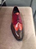 拼邮包关税 Prada/普拉达男士布洛克雕花系带皮鞋代购正品2EG015