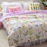 新款 韩式单件斜纹纯棉水洗绗缝被床盖床单单人双人夏凉被空调被