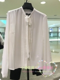 香港代购 专柜正品 G2000 丝带白色长袖雪纺衫 66243004