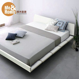 宜家风格韩式榻榻米板式床现代简约北欧床双人床1.5 1.8米婚床