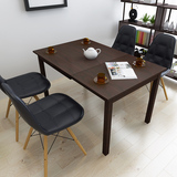 实木折叠餐桌多功能小户型伸缩可折叠餐桌椅组合宜家长方形蝴蝶桌