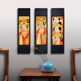 三彩艺大师获奖作品唐韵陶瓷现代人物装饰工艺画客厅餐厅背景墙挂