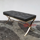 换鞋凳现代简约不锈钢矮凳皮革长凳子北欧宜家梳妆凳特价新品定制