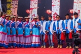 云南少数民族服 纳西族舞蹈服装演出服男女少数民族舞蹈披星戴日