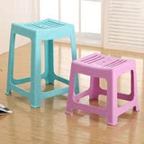条纹儿童塑料凳 餐桌凳高凳浴室防滑凳小凳子成人加厚办公凳包邮