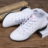 夏天透气镂空运动潮鞋韩版软底增高健身跳舞鞋白色女鞋广场舞鞋子