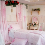 加厚保暖床上用品 粉色浪漫款 温柔公主床品四件套可定做其他颜色
