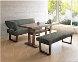 日式全实木餐厅长凳 北欧宜家白橡木布艺餐凳 床尾凳可定制特价