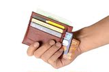 韩版超薄真皮卡包男女银行卡包头层牛皮软面卡片包双面卡位小卡夹