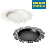 IKEA宜家代购 斯古拉 蜡烛盘 烛台 烛托 圆盘 直径18cm 白色/黑色