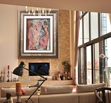 毕加索 现代艺术油画 别墅客厅高档会所必备油画装饰画餐厅书房