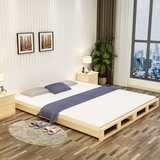 鼎豪家具简易实木床单人双人两用床榻榻米可折叠实木床沙发木板床