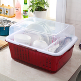 沃之沃塑料组合大号碗柜厨房餐具整理柜碗碟筷子沥水架置物架